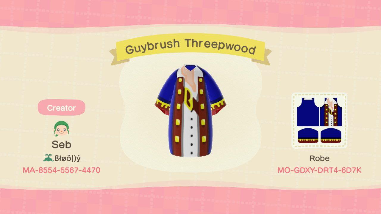 Animal Crossing Design Code: MO-GDXY-DRT4-6D7K Guybrush Threepwood