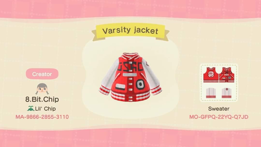 Animal Crossing Design Code: MO-GFPQ-22YQ-Q7JD Splatoon varsity