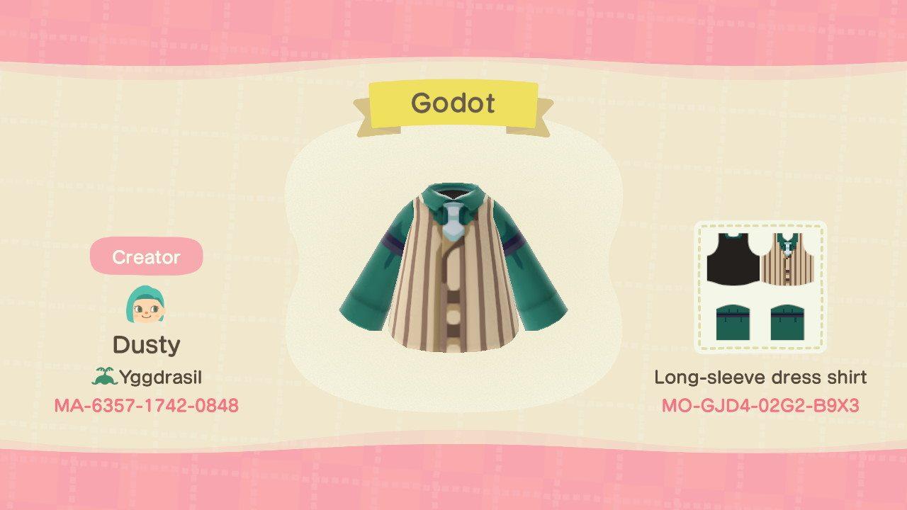 Animal Crossing Design Code: MO-GJD4-02G2-B9X3 Godot