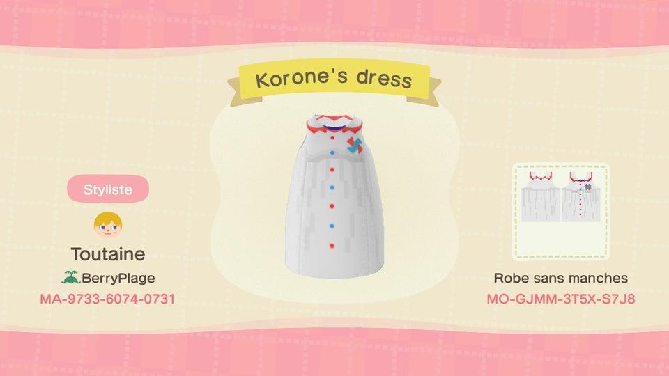 Animal Crossing Design Code: MO-GJMM-3T5X-S7J8 Hololive Korone