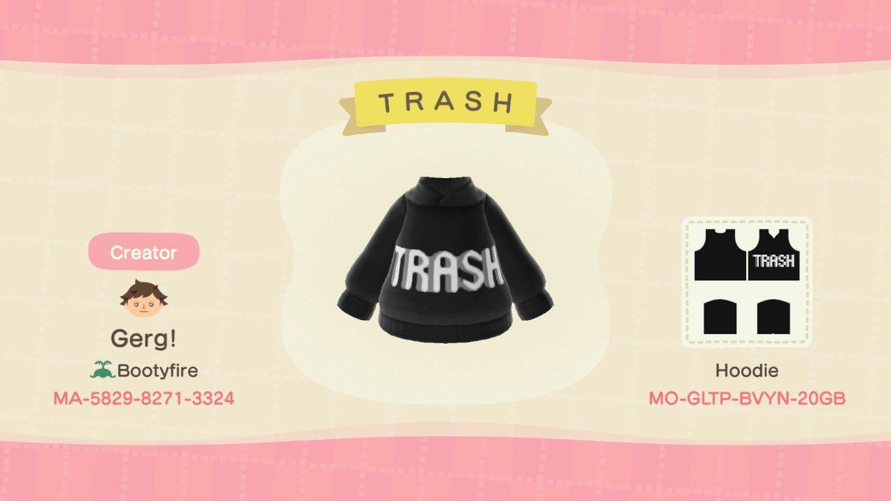 Animal Crossing Design Code: MO-GLTP-BVYN-20GB T R A S H