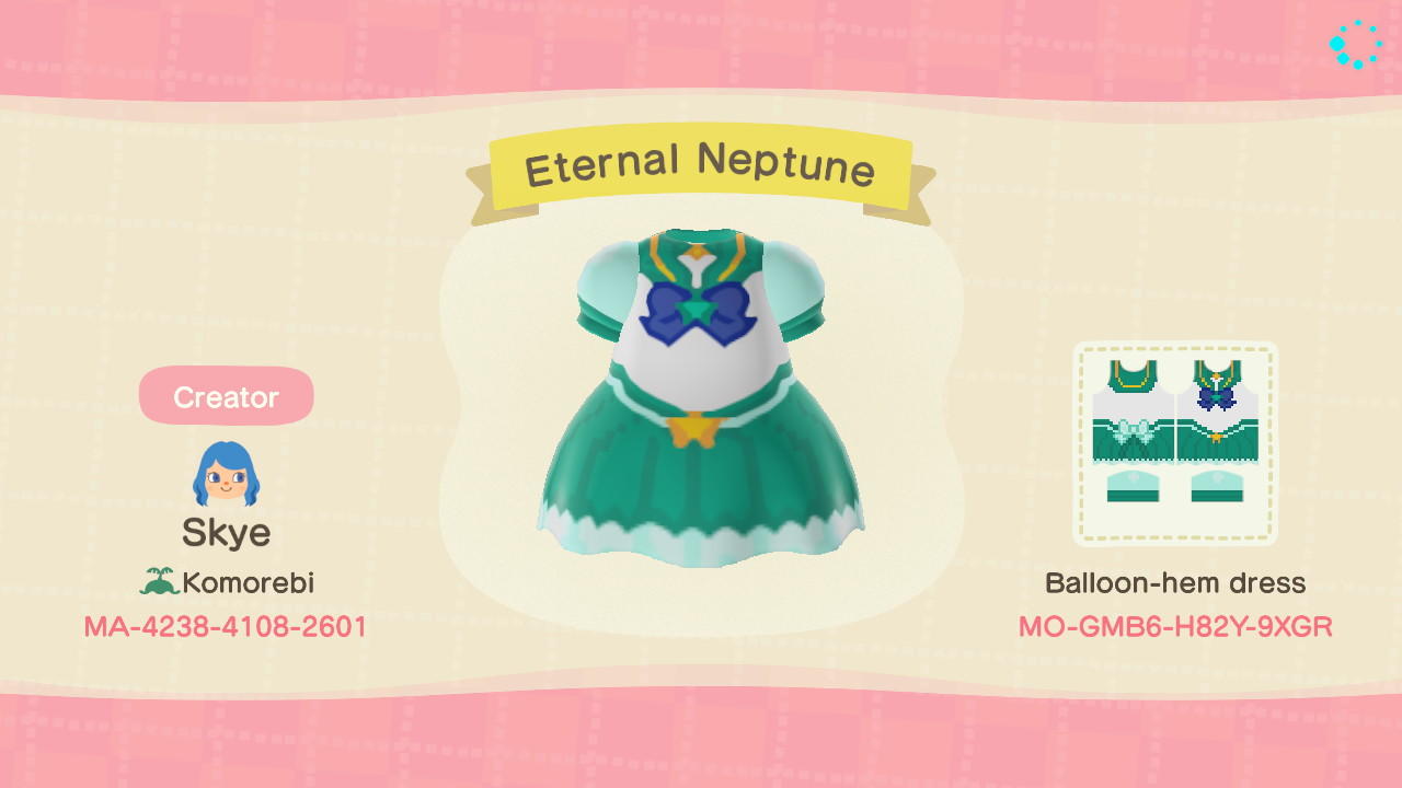 Animal Crossing Design Code: MO-GMB6-H82Y-9XGR Eternal Neptune