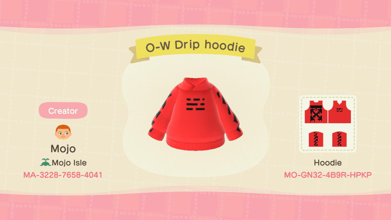 Animal Crossing Design Code: MO-GN32-4B9R-HPKP O-W Dripping Arrows
