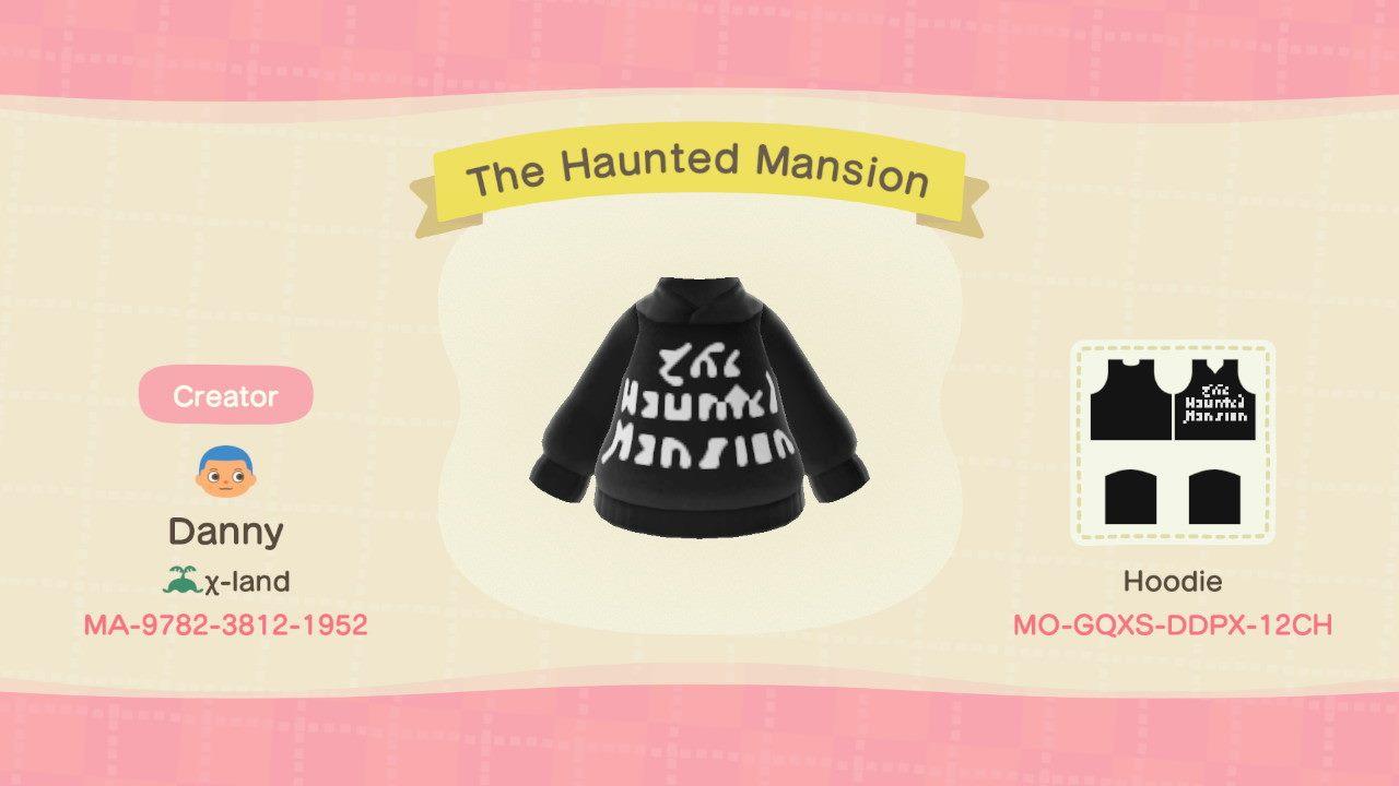 Animal Crossing Design Code: MO-GQXS-DDPX-12CH The Haunted Mansion