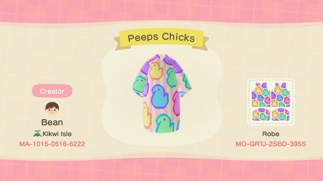 Animal Crossing Design Code: MO-GRTJ-2SBD-395S Peeps Chicks