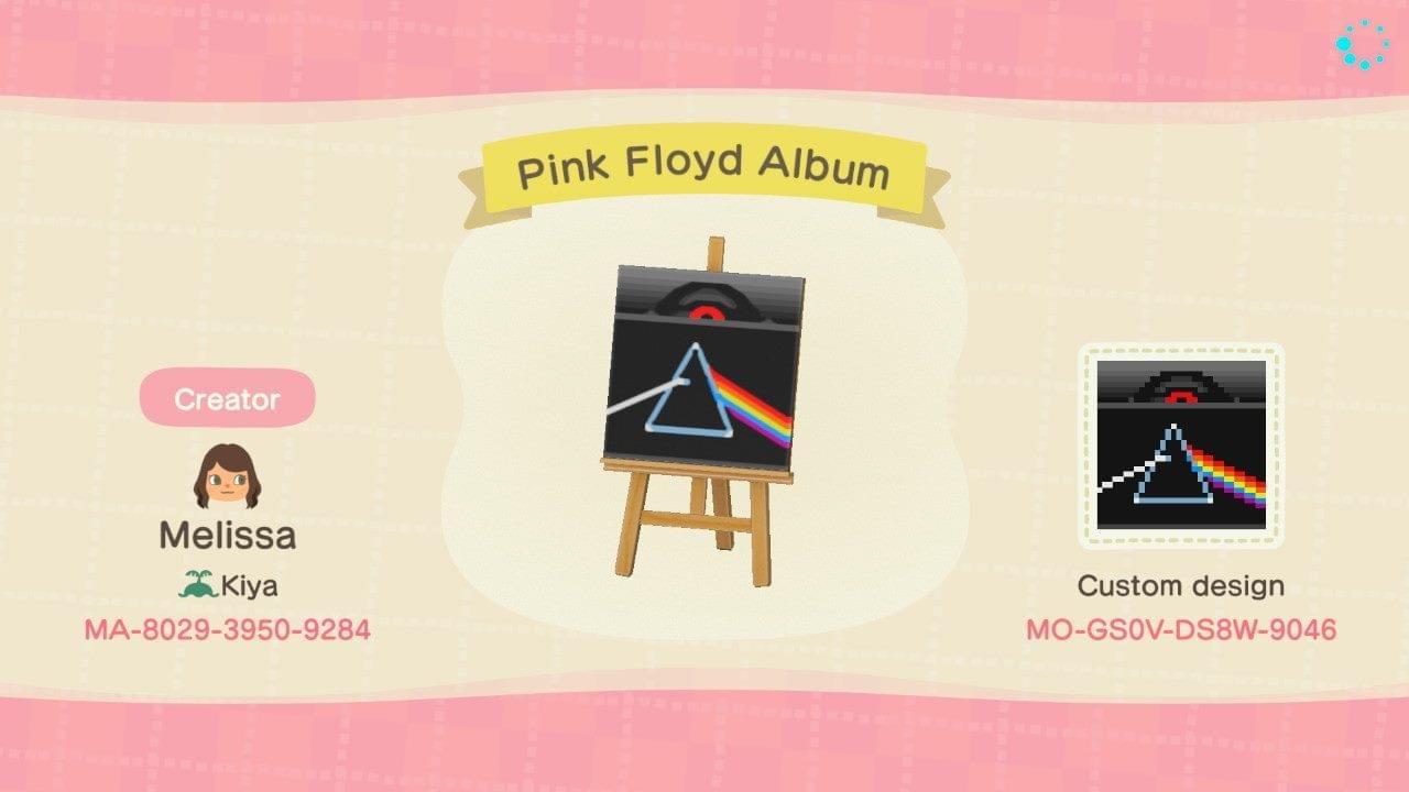 Animal Crossing Design Code: MO-GS0V-DS8W-9046 Pink Floyd Album