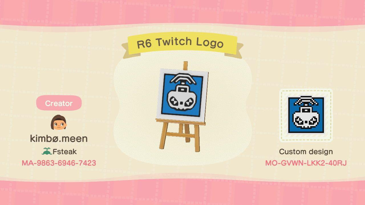 Animal Crossing Design Code: MO-GVWN-LKK2-40RJ R6 TWITCH