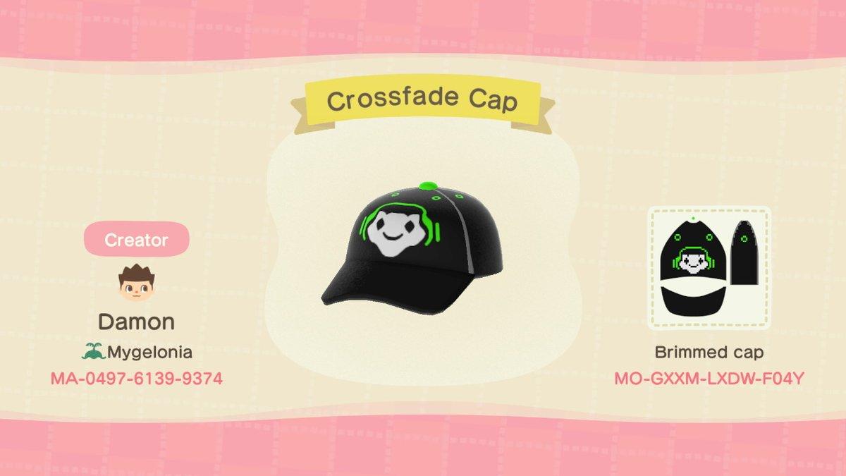 Animal Crossing Design Code: MO-GXXM-LXDW-F04Y Crossfade Cap