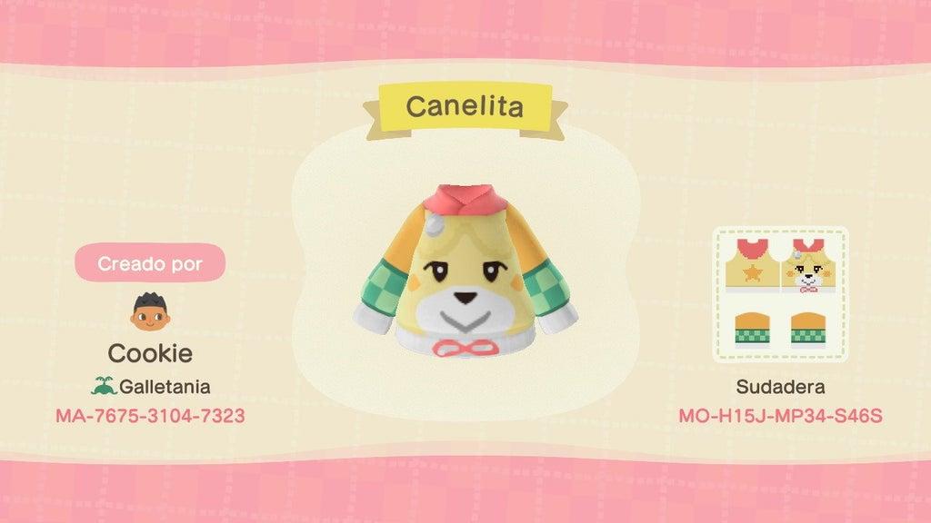 Animal Crossing Design Code: MO-H15J-MP34-S46S Canelita