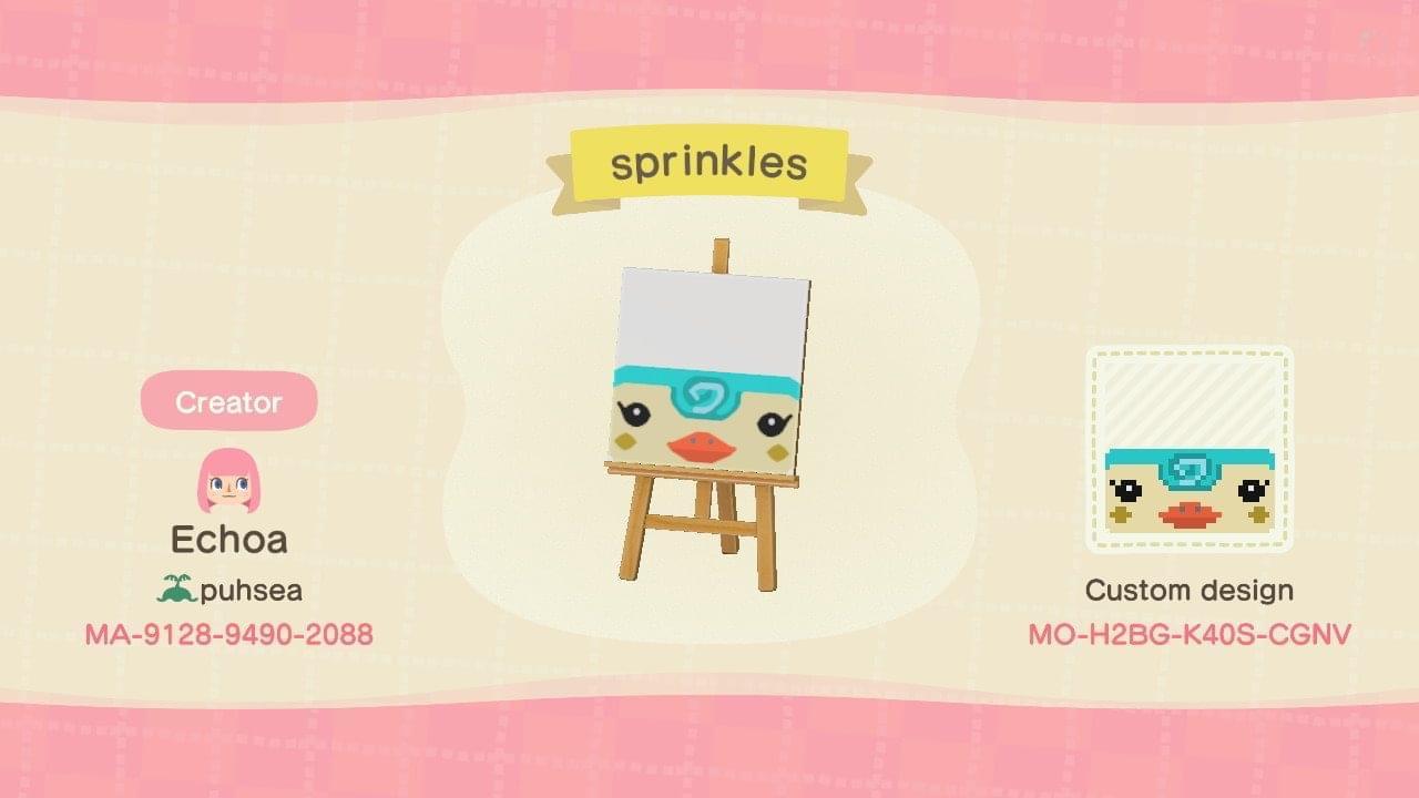 Animal Crossing Design Code: MO-H2BG-K40S-CGNV Sprinkle Doormat
