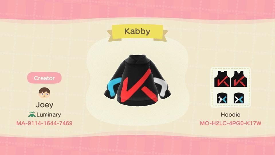 Animal Crossing Design Code: MO-H2LC-4PG0-K17W Kabby