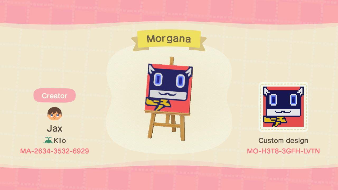 Animal Crossing Design Code: MO-H3T8-3GFH-LVTN Morgana