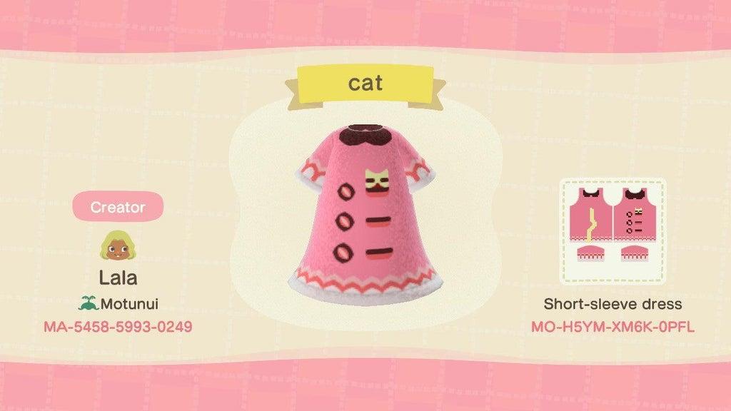 Animal Crossing Design Code: MO-H5YM-XM6K-0PFL cat