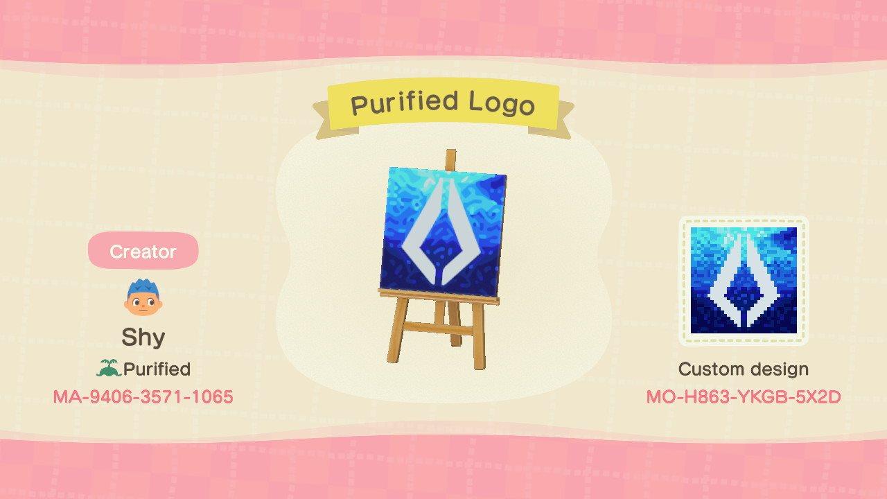 Animal Crossing Design Code: MO-H863-YKGB-5X2D Purified Logo