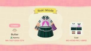 Animal Crossing Design Code: MO-HCNS-RFL1-B9RG Ibuki Mioda