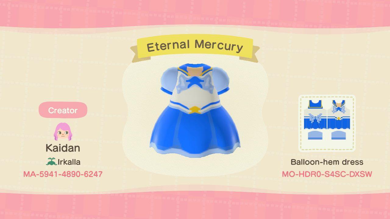 Animal Crossing Design Code: MO-HDR0-S4SC-DXSW Eternal Mercury