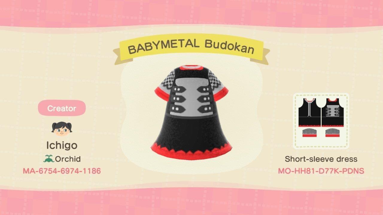 Animal Crossing Design Code: MO-HH81-D77K-PDNS BABYMETAL Budokan
