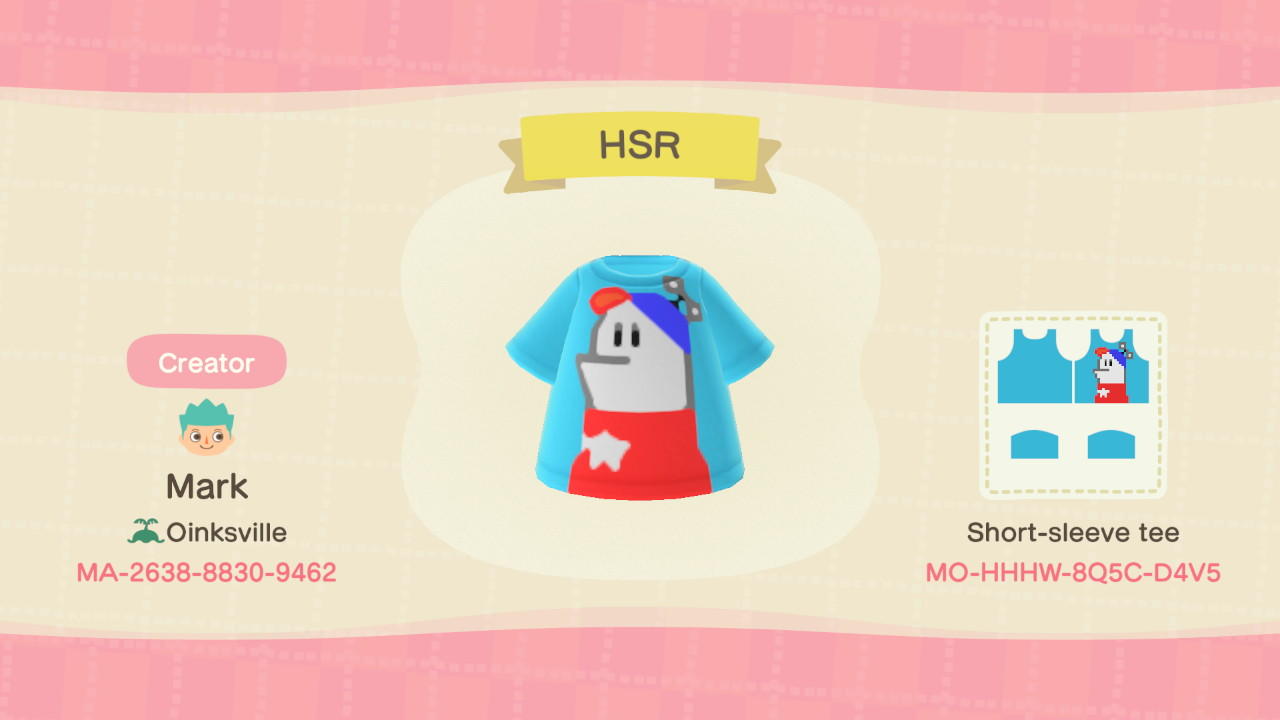 Animal Crossing Design Code: MO-HHHW-8Q5C-D4V5 Homestar Runner