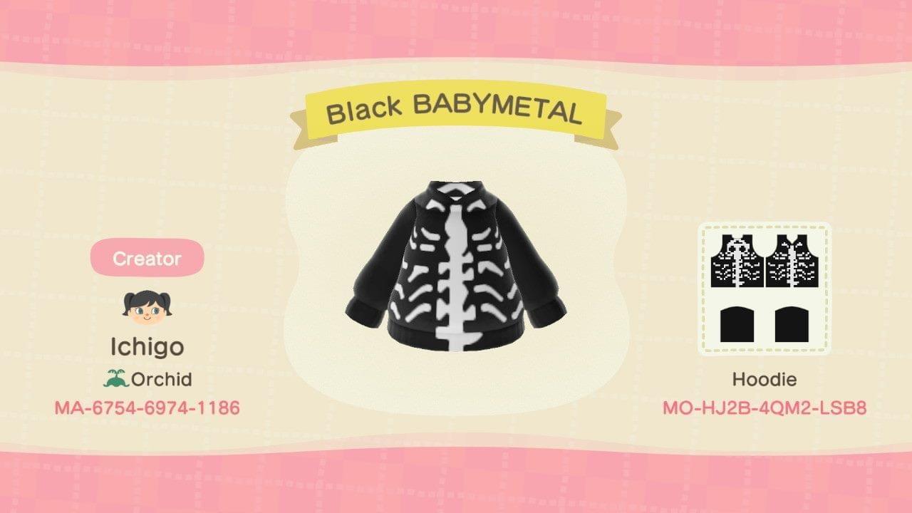 Animal Crossing Design Code: MO-HJ2B-4QM2-LSB8 Black BABYMETAL