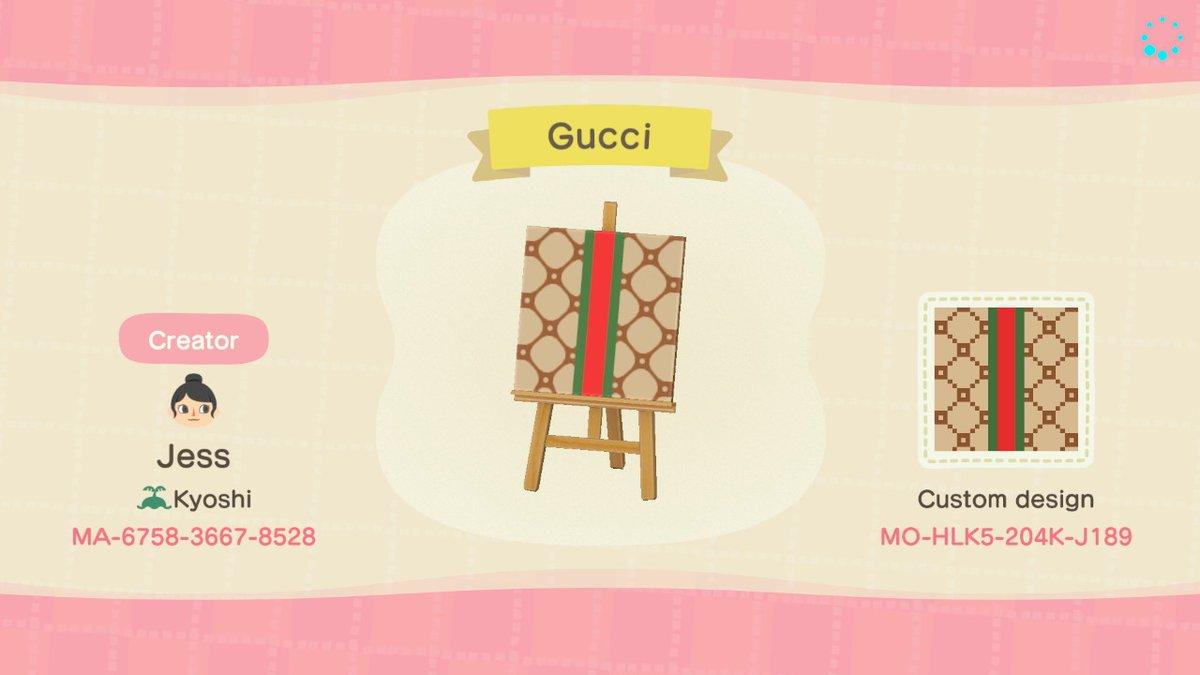 Animal Crossing Design Code: MO-HLK5-204K-J189 Gucci