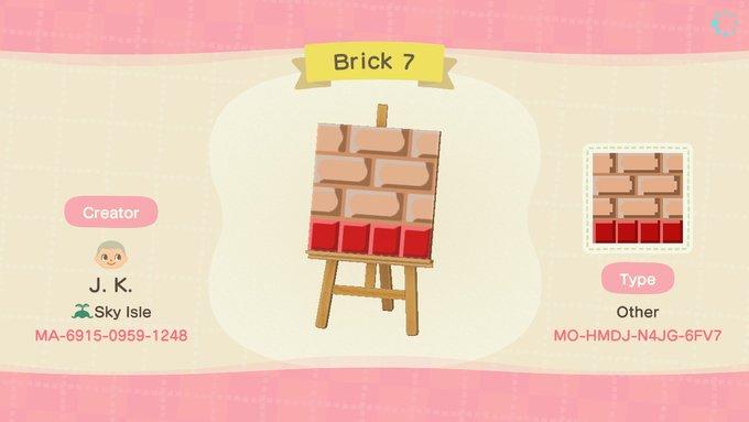 Animal Crossing Design Code: MO-HMDJ-N4JG-6FV7 Brick 7