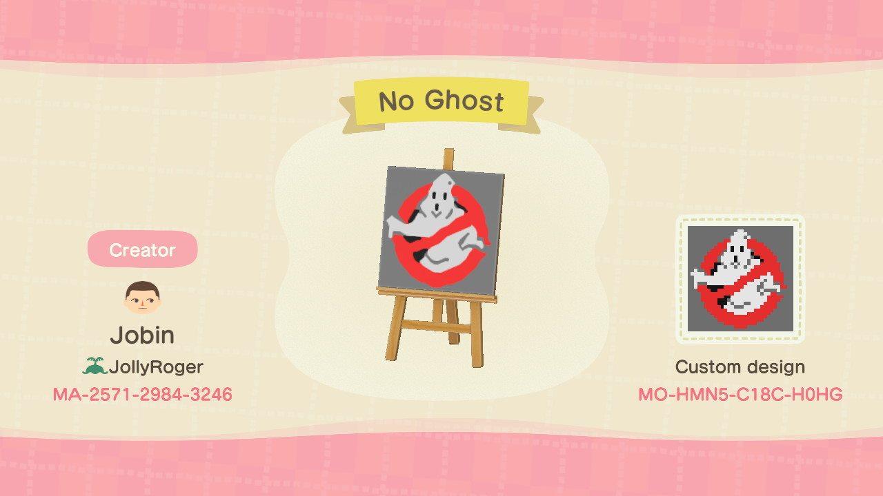 Animal Crossing Design Code: MO-HMN5-C18C-H0HG No Ghost