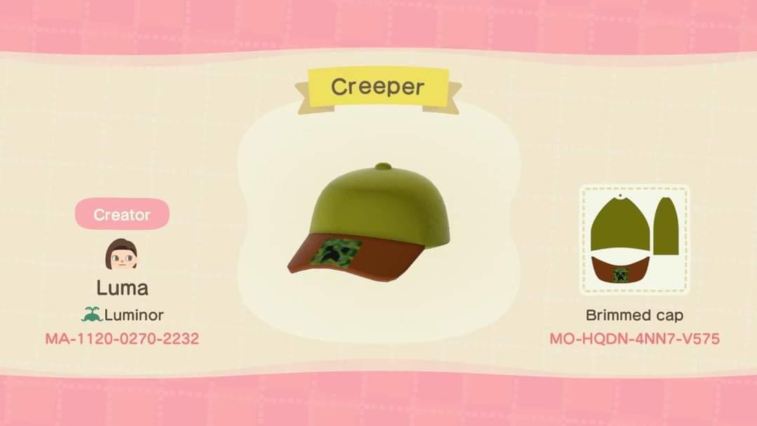 Animal Crossing Design Code: MO-HQDN-4NN7-V575 Creeper