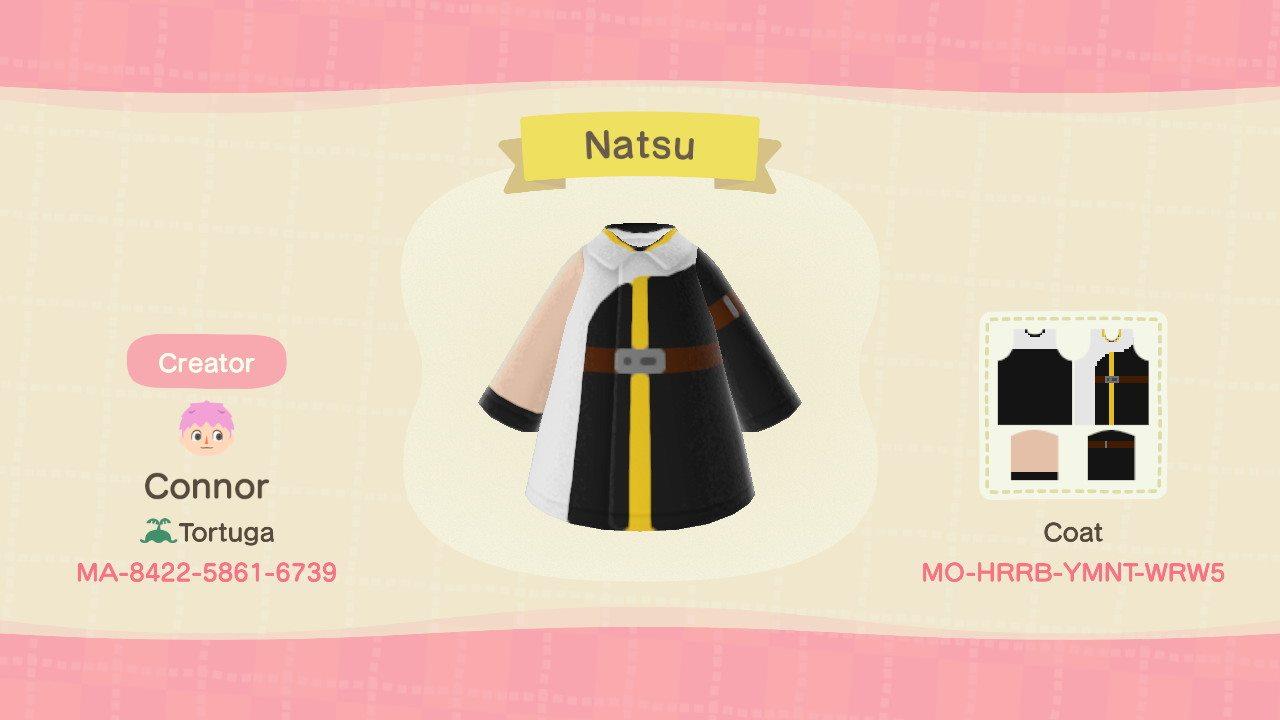 Animal Crossing Design Code: MO-HRRB-YMNT-WRW5 Natsu