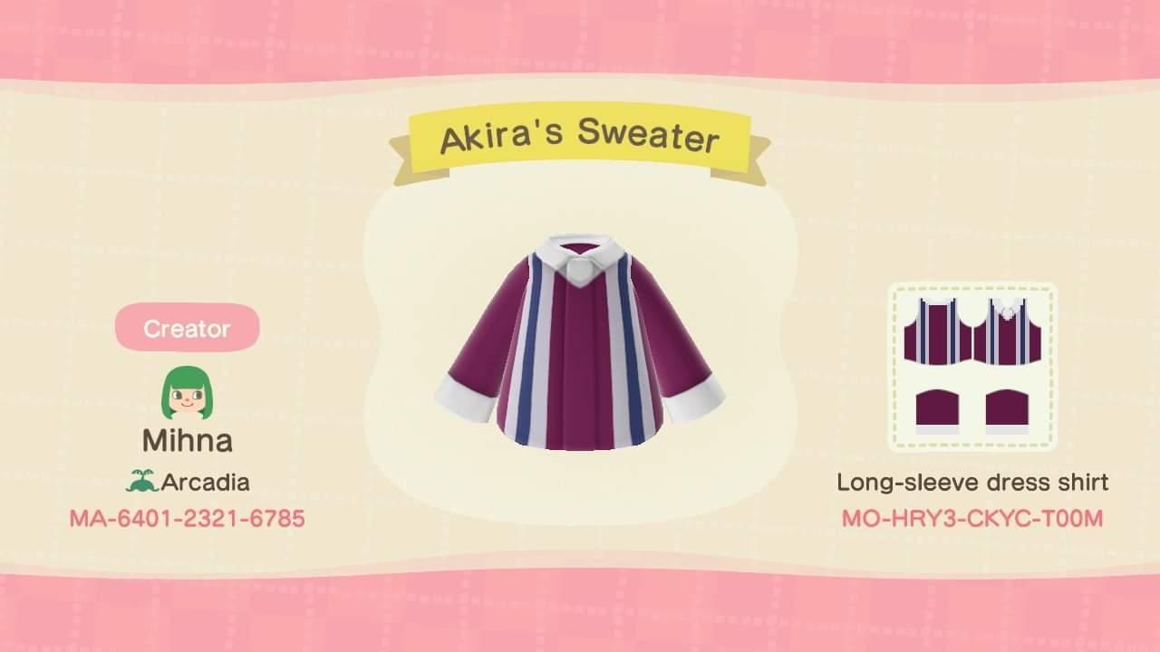 Animal Crossing Design Code: MO-HRY3-CKYC-T00M Touya Akira (Hikago)