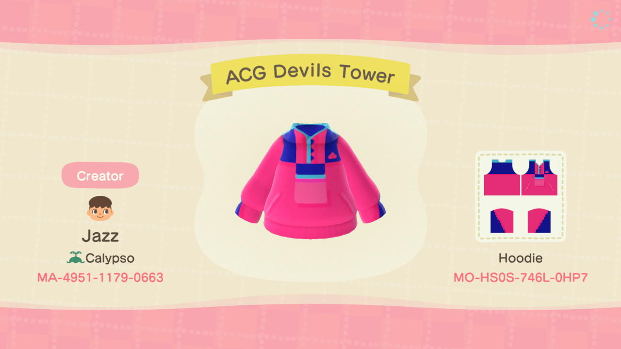 Animal Crossing Design Code: MO-HS0S-746L-0HP7 ACG Devils Tower