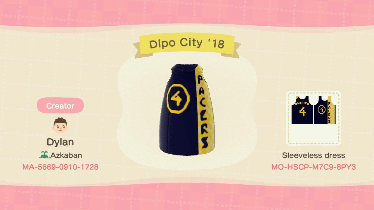 Animal Crossing Design Code: MO-HSCP-M7C9-8PY3 Pacers City &#39;18
