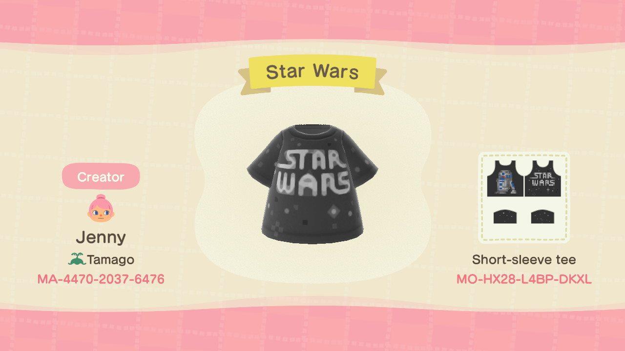 Animal Crossing Design Code: MO-HX28-L4BP-DKXL Star Wars