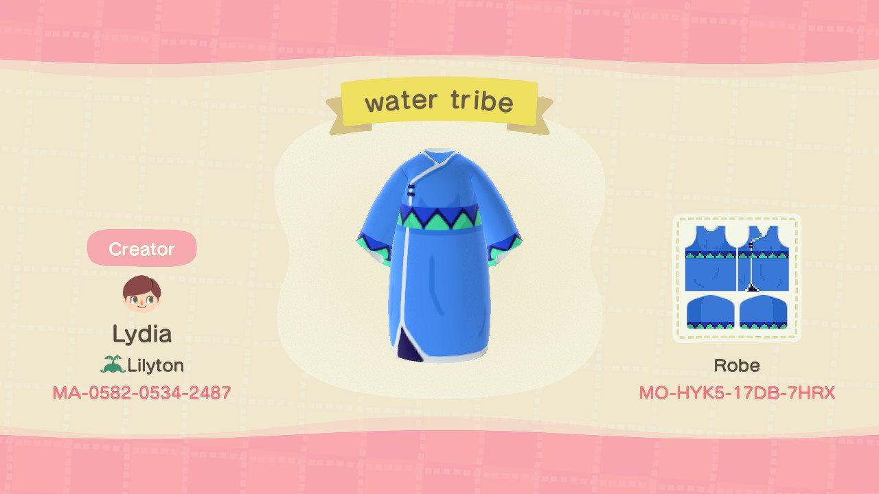 Animal Crossing Design Code: MO-HYK5-17DB-7HRX Avatar Water Tribe