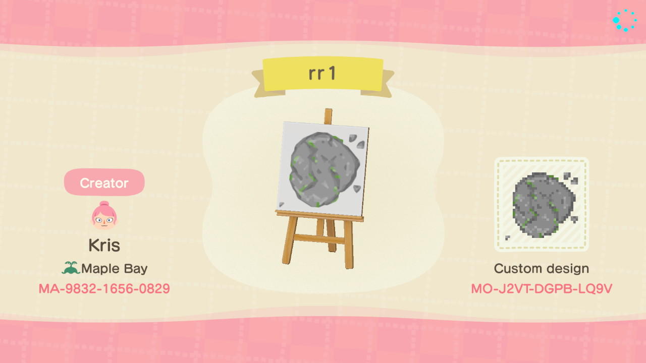 Animal Crossing Design Code: MO-J2VT-DGPB-LQ9V Stepping Stone