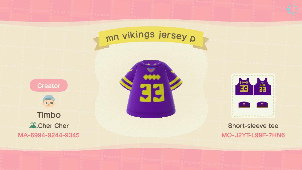 Animal Crossing Design Code: MO-J2YT-L99F-7HN6 MN VIKES COOK