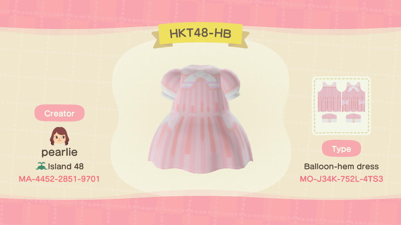 Animal Crossing Design Code: MO-J34K-752L-4TS3 Hatsukoi Butterfly