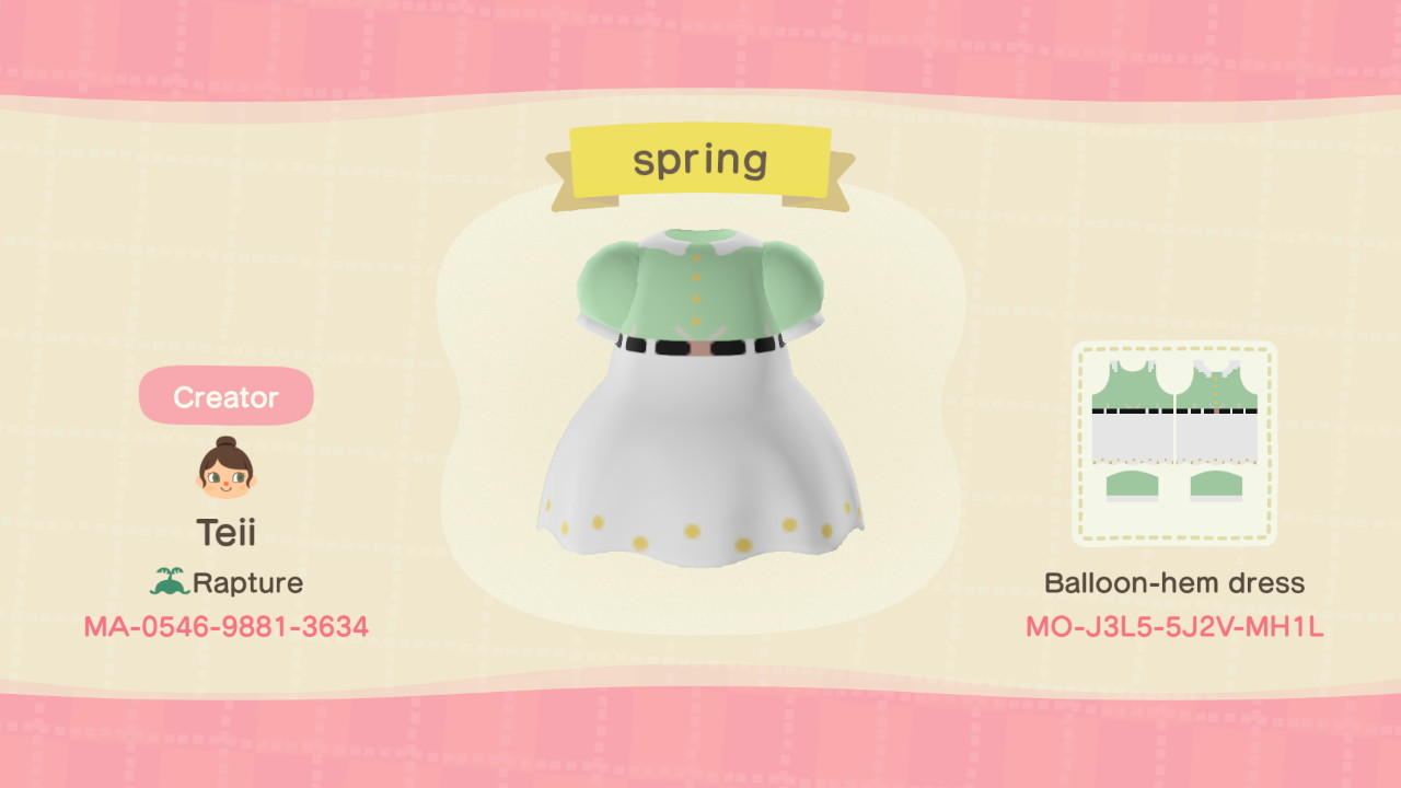 Animal Crossing Design Code: MO-J3L5-5J2V-MH1L spring