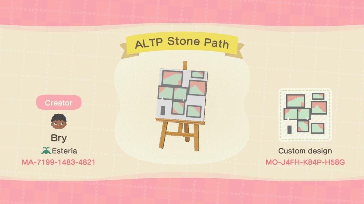 Animal Crossing Design Code: MO-J4FH-K84P-H58G ALTP Stone Tile