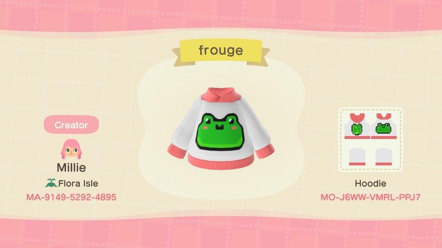 Animal Crossing Design Code: MO-J6WW-VMRL-PPJ7 frouge