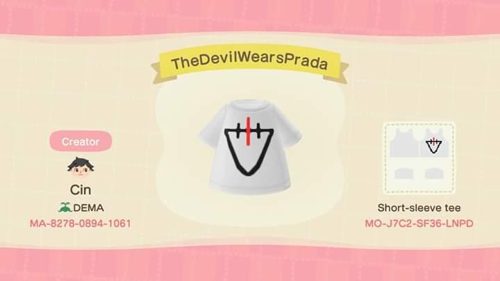 Animal Crossing Design Code: MO-J7C2-SF36-LNPD TheDevilWearsPrada