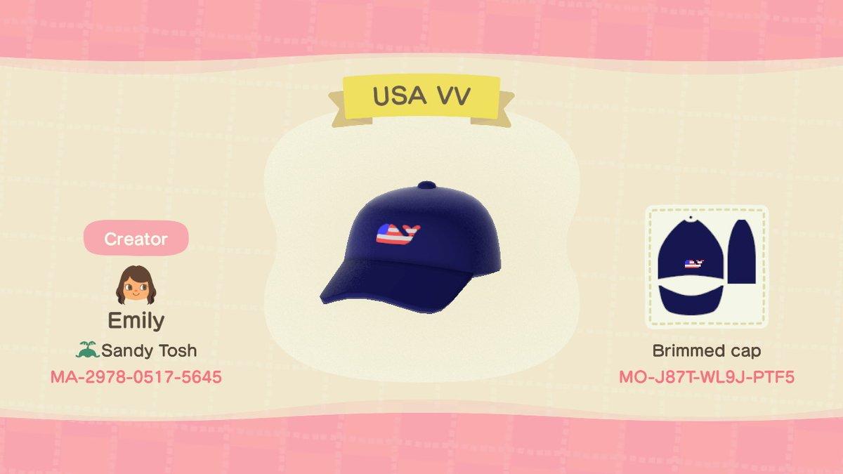 Animal Crossing Design Code: MO-J87T-WL9J-PTF5 USA Vineyard Vines