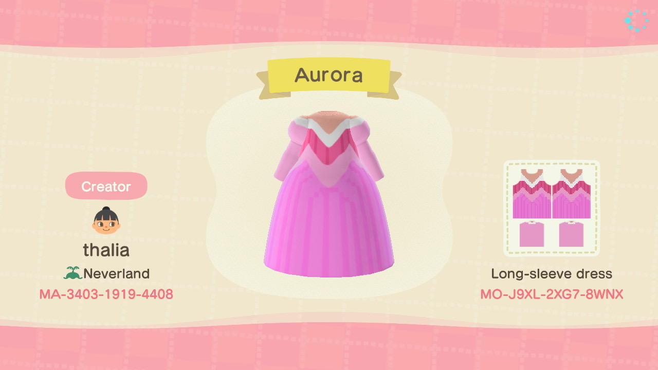 Animal Crossing Design Code: MO-J9XL-2XG7-8WNX Aurora