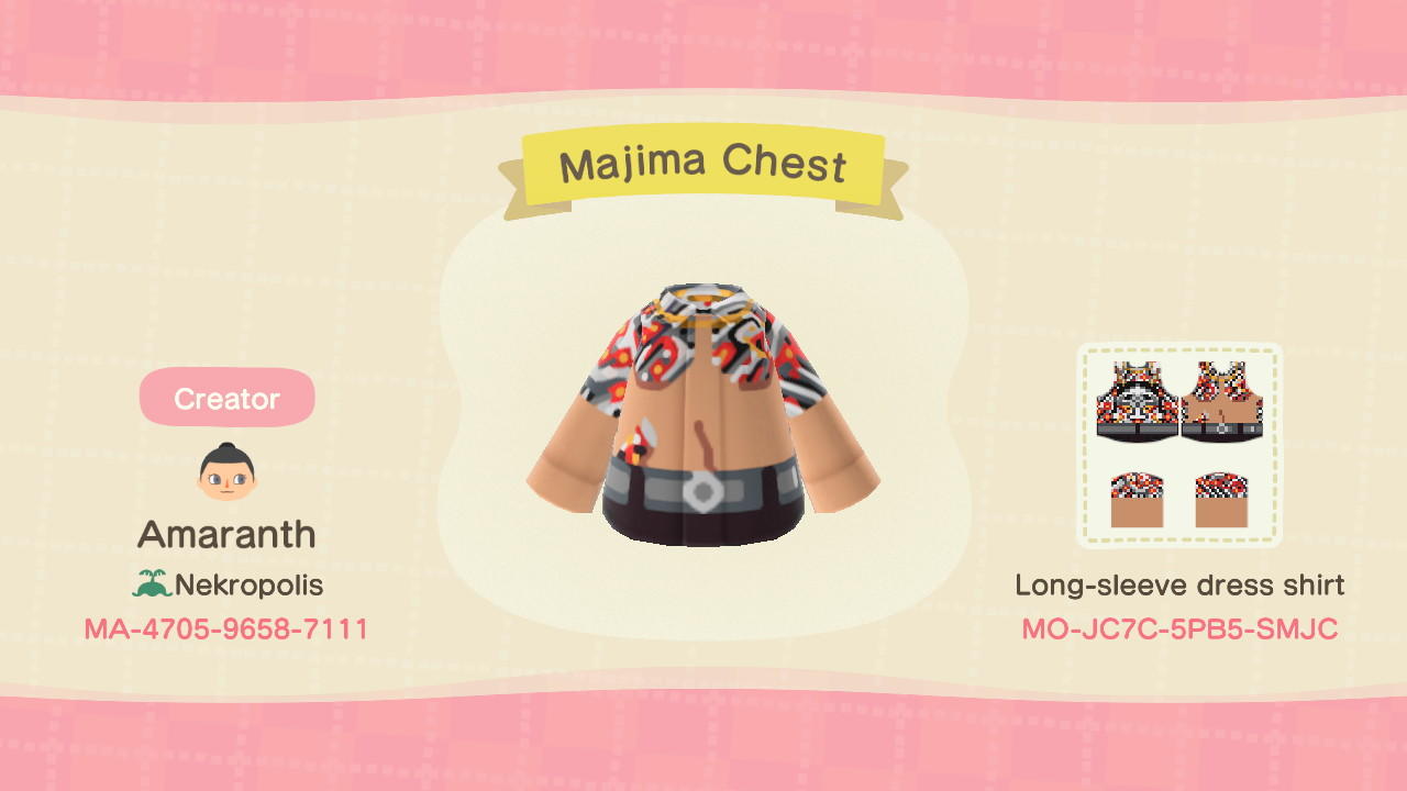 Animal Crossing Design Code: MO-JC7C-5PB5-SMJC Majima Chest