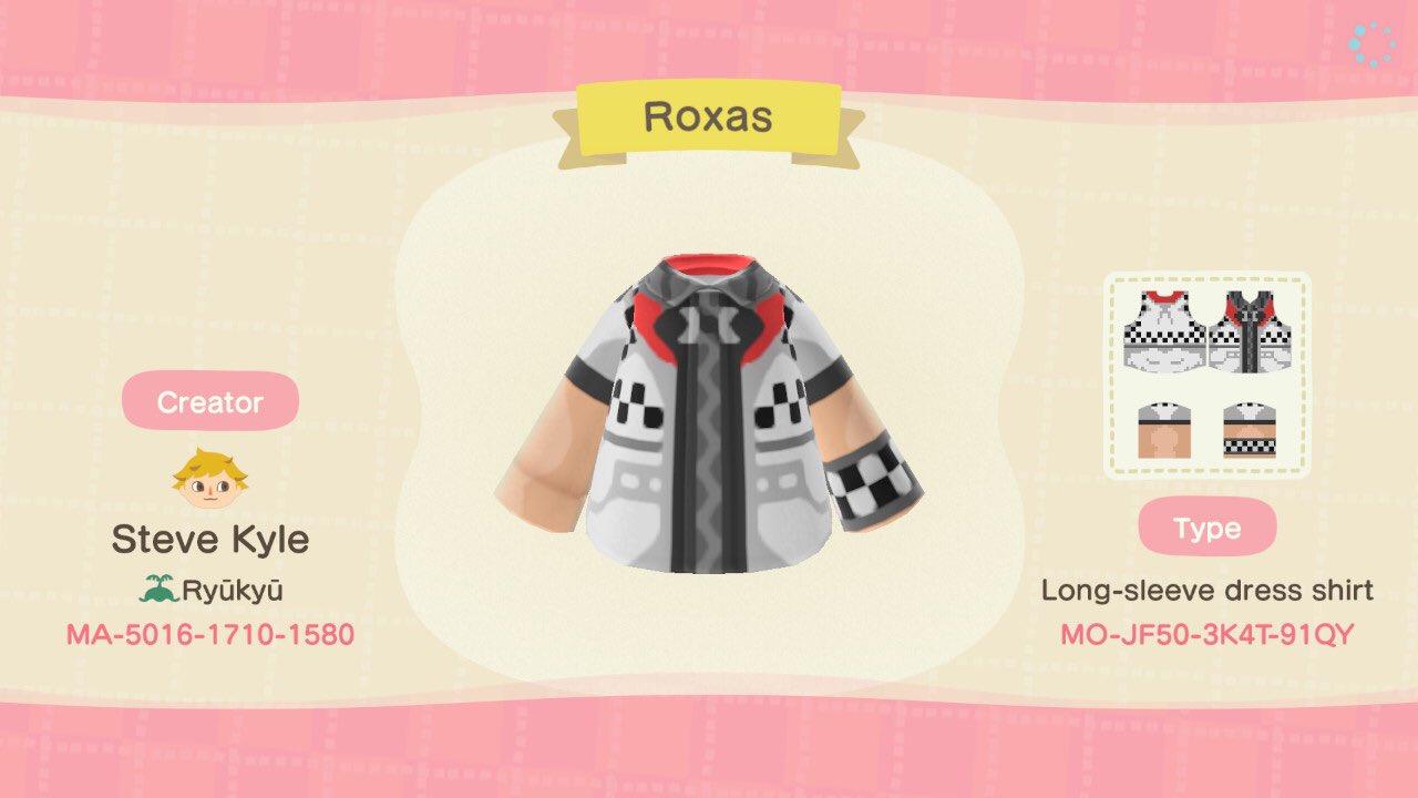 Animal Crossing Design Code: MO-JF50-3K4T-91QY Roxas