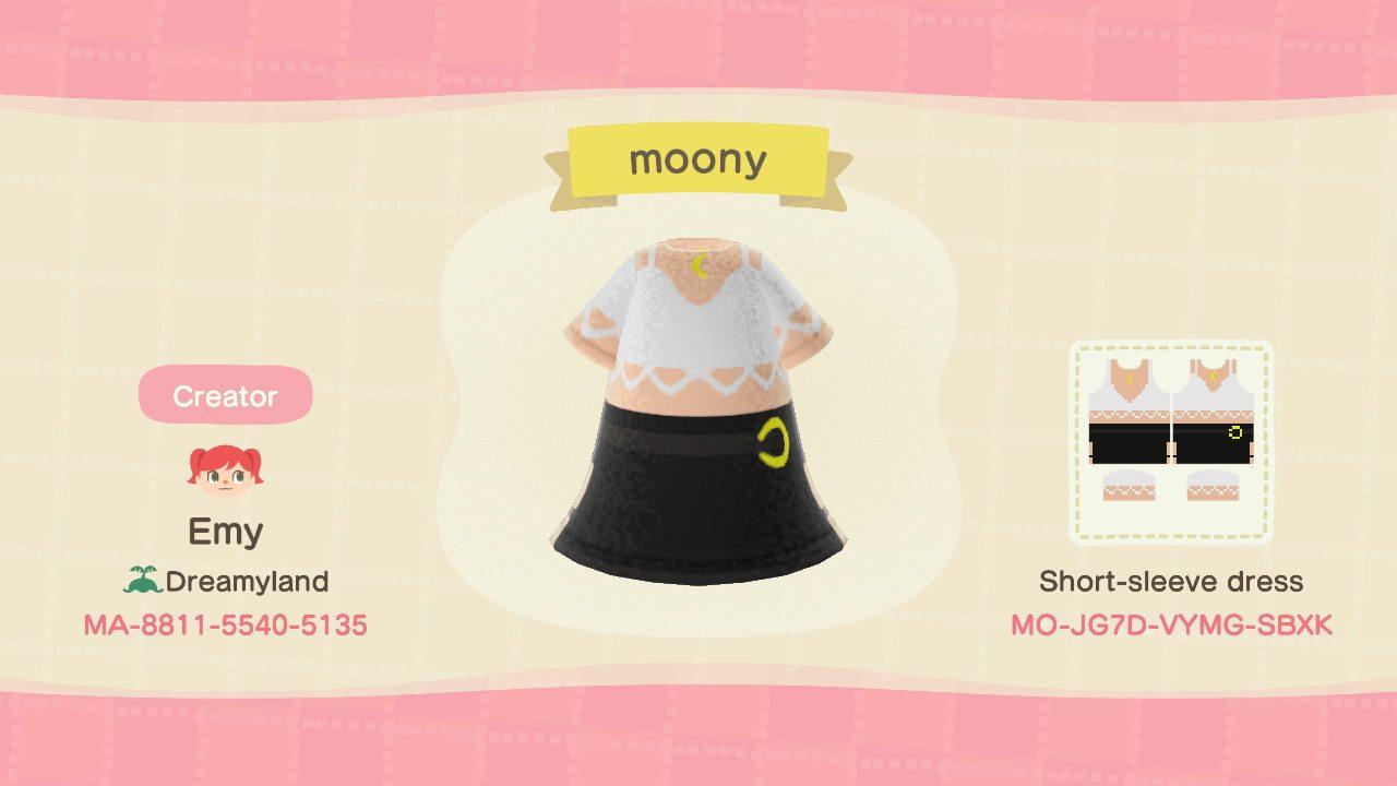 Animal Crossing Design Code: MO-JG7D-VYMG-SBXK Sailor Moon Casual