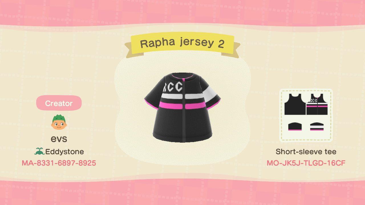 Animal Crossing Design Code: MO-JK5J-TLGD-16CF Rapha jersey 2