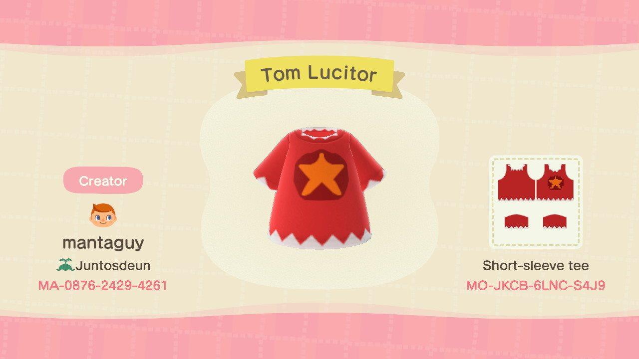 Animal Crossing Design Code: MO-JKCB-6LNC-S4J9 Tom Lucitor
