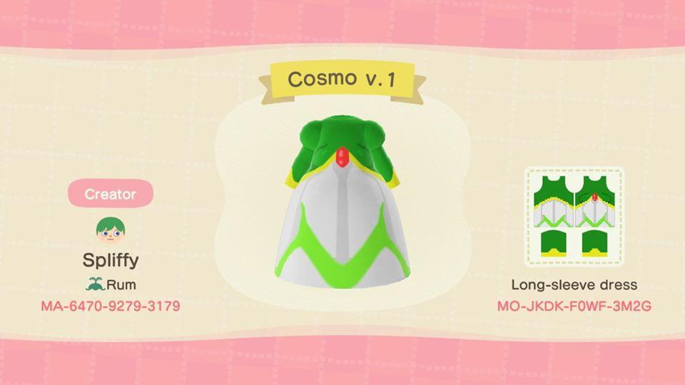 Animal Crossing Design Code: MO-JKDK-F0WF-3M2G Cosmo v.1