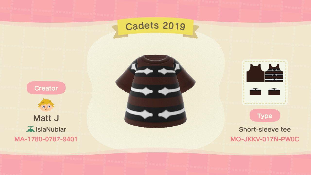 Animal Crossing Design Code: MO-JKKV-017N-PW0C Cadets 2019 Jacket