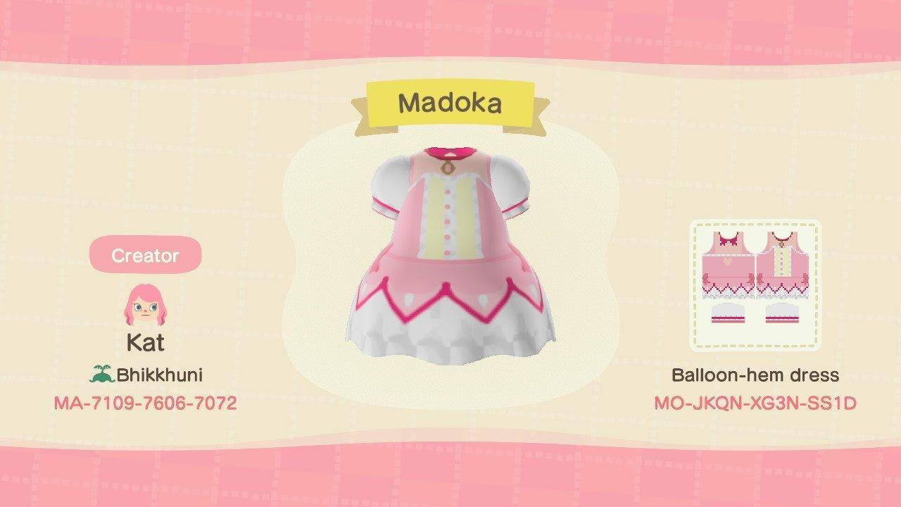 Animal Crossing Design Code: MO-JKQN-XG3N-SS1D Madoka